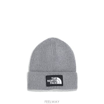 더 노스페이스 TNF 로고 박스 커프드 비니 GREY