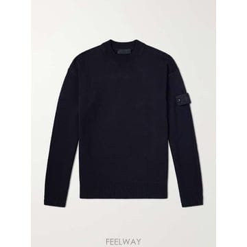 스톤 아일랜드 고스트 LOGOAPPLIQUED 코튼 & 캐시미어블렌 B0082279825
