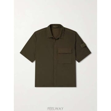 스톤 아일랜드 스톤 아일랜드 고스트 브러쉬 나일론 셔츠 L2S151 B0082279896