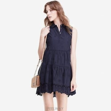 다이앤본퍼스텐버그(DVF) 아일렛 원피스 44