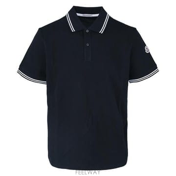 몽클레어 25SS 로고 카라 반팔티 8A00007 89A16 77X