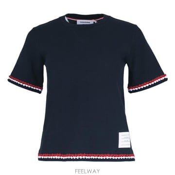 톰브라운 여성 라운드 반팔티 FJS174A J0089 415