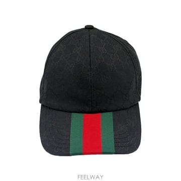 구찌 Gucci 789016 블랙 오리지날 볼캡 야구 모자 L