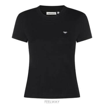[S27]칼하트 I03717000EXX 여성 티셔츠 긴팔 반팔티 피케셔츠 폴로티 로고 BLACK COTTON