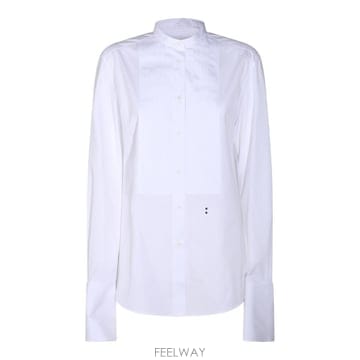 [B47]펜디 FS8391AMVLF0QA0 여성 셔츠 남방 블라우스 WHITE COTTON SHIRT