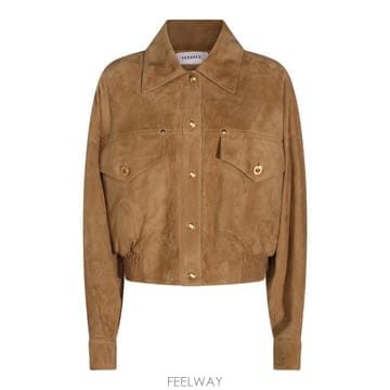 [B47]베르사체 10257041A183801K230 여성 가죽자켓 무스탕 퍼자켓 NATURAL SUEDE 