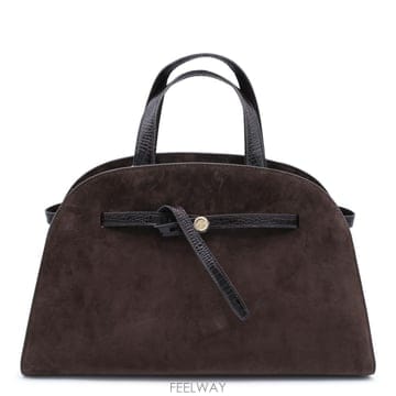 [B47]토리버치 183363201 여성 토트백 탑핸들백 가방 DARK BROWN LEATHER TOP HA