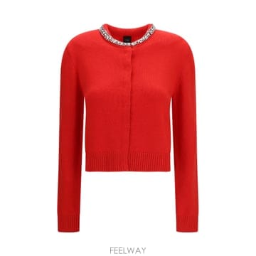 [K68]PINKO 107275A3GI R29 여성 니트 스웨터 가디건 Colonia Cardigan wit