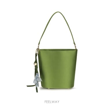 [K68]셀프포트레이트 PF26312G GREEN 여성 숄더백 버킷백 탑핸들백 호보백 Satin Bucket