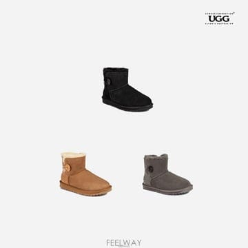 호주어그 오즈웨어 26FW 클래식미니 버튼 양털부츠 어그부츠 OB362