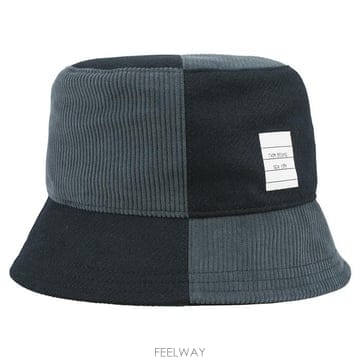 톰브라운 코듀로이 버킷햇 네이비