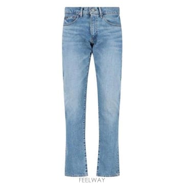 26 FW 폴로 랄프로렌 로고 엠브로이더드 슬림핏 진 블루 710956084