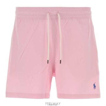 26 FW 폴로 랄프로렌 로고 엠브로이더드 드로스트링 스윔 쇼츠 007 710B16721
