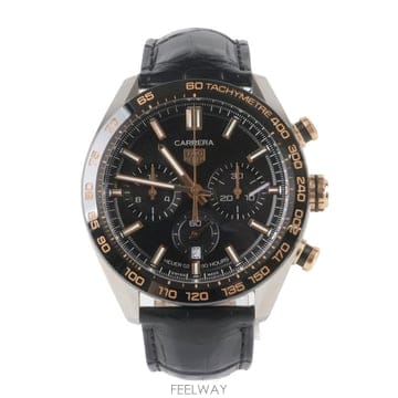 Tag Heuer [2023��] �±�ȣ�̾� ��� ũ�γ�׷��� 18K ������ �����ƽ 44mm CBN2A5A[2023��] �±�ȣ�̾� ��� ũ�γ�׷��� 18K ������ 