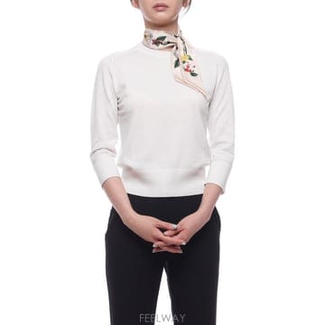 26FW 여성 플로럴 스키니 스카프 (VS4898 203 H687 26F)