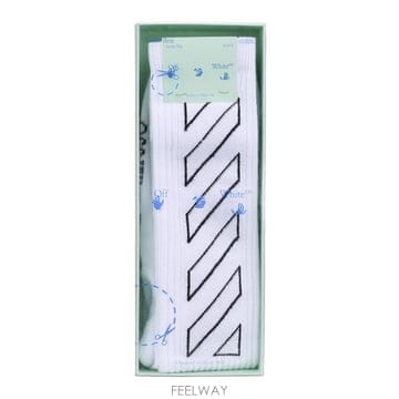 오프화이트 남성 긴목 양말 OMRA001F21KNI001 0110