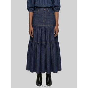 26 F/W 생로랑 컨트리 스커트 인 인디고 데님 874178Y03G B0022280808