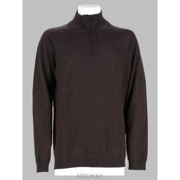 26 F/W 프리미아타 셔츠 인 라나 콘 지퍼 PMG50_BROWN B0042271985