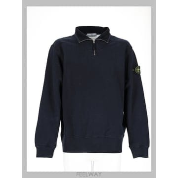 26 F/W 스톤 아일랜드 맨투맨 콘 지퍼 CORTA E 패치 로고  B0042276266