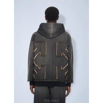 26 S/S 오프화이트 DISTRESS 디아그 SLOUCHY 스웨트팬 B0112280543