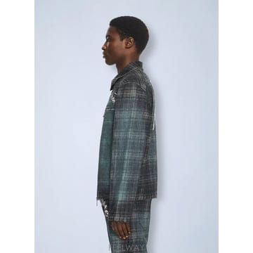 26 S/S 오프화이트 체크 JACQ 슬림 릴렉스 진 44XYA18J B0112280545