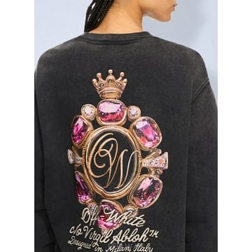 26 S/S 오프화이트 로얄 JEWELS 맨투맨 2BA055S26FL B0112280558