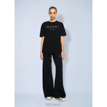 26 S/S 오프화이트 키스 쿼우트 티셔츠 2AA089S26JER00 B0112280567