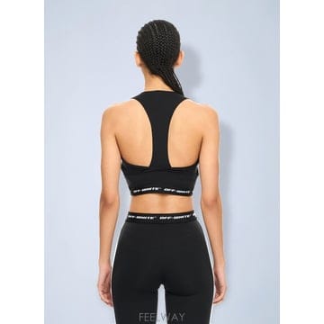 26 S/S 오프화이트 로고밴드 크롭 탑 2VO05QS26JER001 B0112280570