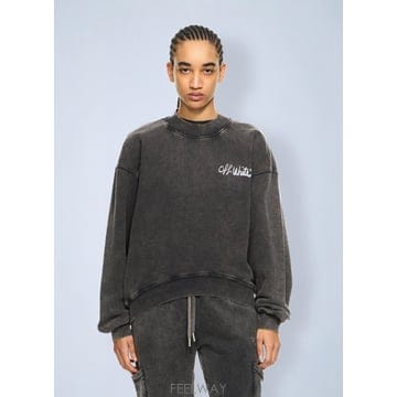 26 S/S 오프화이트 오프 MARKER 오버추어 크루 맨투맨 2BA B0112280576