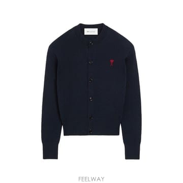 26 F/W 아미 크루넥 가디건 WITH 아미 드 꾀흐 FKC3610 B0032252203