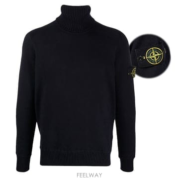 [당일]스톤 와펜 패치 터틀넥 니트 7515542A2 V0020