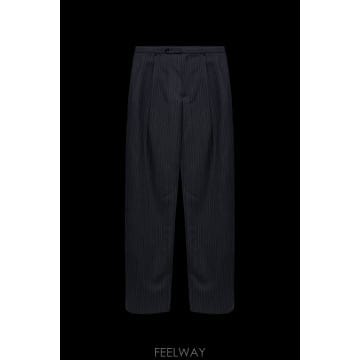 26FW 질샌더 울 trousers with a pinstripe pattern J22KA0372J40334