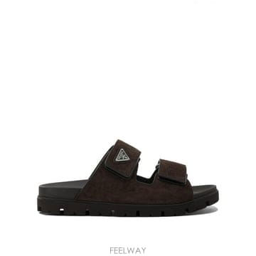 26SS 프라다 Suede double strap slide 2X3129054F0003FG000 TP5782