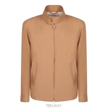 26SS Lardini 자켓 in linen 앤 실크  베이지 color  집 closure  High co