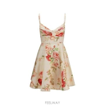 Zimmermann �׶�����Ÿ �ؿ� ���Ӹ� ���� ROSELIGHT LINEN MINI DRESS 4274DSS264CMRF�׶�����Ÿ �ؿ� ���Ӹ� ���� ROSELIGHT LINEN MINI DRESS