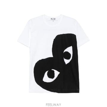 Comme des Garcons �׶�����Ÿ �ؿ� �ĵ������� ���� BLACK HEART COTTON Ƽ���� AXT347D1�׶�����Ÿ �ؿ� �ĵ������� ���� BLACK HEART COTTON Ƽ