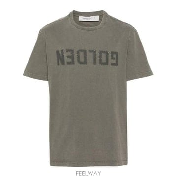 Golden Goose �׶�����Ÿ �ؿ� ��籸�� ���� LOGO COTTON Ƽ���� GMP01220P00067135479�׶�����Ÿ �ؿ� ��籸�� ���� LOGO COTTON Ƽ���� GMP01
