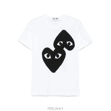 Comme des Garcons �׶�����Ÿ �ؿ� �ĵ������� ���� BLACK HEART COTTON Ƽ���� AXT3481�׶�����Ÿ �ؿ� �ĵ������� ���� BLACK HEART COTTON Ƽ