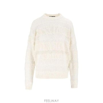 Fabiana Filippi �׶�����Ÿ �ؿ� �ĺ�Ƴ� �ʸ��� ���� WOOL CREWNECK ������ MAD226F457M45125�׶�����Ÿ �ؿ� �ĺ�Ƴ� �ʸ��� ���� WOOL CREWNECK ��