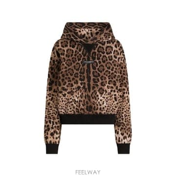 Dolce&Gabbana �׶�����Ÿ �ؿ� ��ü�ذ��ٳ� ���� LEO PRINT COTTON HOODIE F9U48TFS785HY13M�׶�����Ÿ �ؿ� ��ü�ذ��ٳ� ���� LEO PRINT COTTON HOO