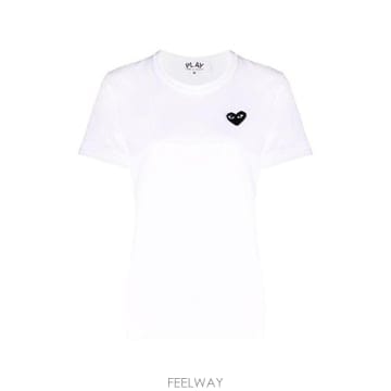 Comme des Garcons �׶�����Ÿ �ؿ� �ĵ������� ���� BLACK HEART COTTON Ƽ���� AXT120D2�׶�����Ÿ �ؿ� �ĵ������� ���� BLACK HEART COTTON Ƽ