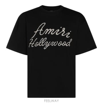 [B47]아미리 AM426JR0090002 남성 티셔츠 상의 탑 BLACK COTTON T SHIRT