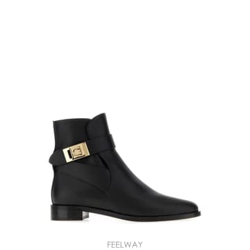 Ferragamo [X45]��󰡸� 01K2247846371C NERO ���� ��Ŭ���� �̵� �պ��� �����̺��� Black lea[X45]��󰡸� 01K2247846371C NERO ���� ��Ŭ���� �̵� 