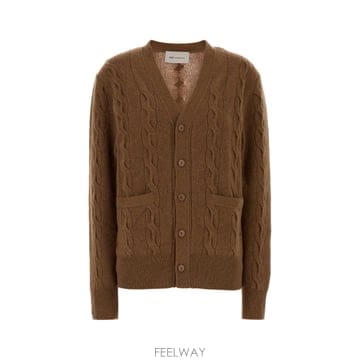 Ami [X45]�ƹ� UKC393KN0189 280 ���� ������ ��Ʈ ����� Brown wool cardigan[X45]�ƹ� UKC393KN0189 280 ���� ������ ��Ʈ ����� Bro