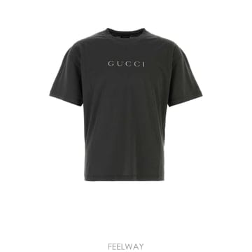 [X45]구찌 A007GSXJH4B 1045 남성 티셔츠 민소매 탑 Charcoal cotton t shir