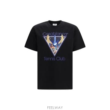 CASABLANCA [K68]ī�����ī MAW26JTS00107 BLACK ���� Ƽ���� �μҸ� ž ���� ���� Tennis Clu[K68]ī�����ī MAW26JTS00107 BLACK ���� Ƽ���� �μҸ�