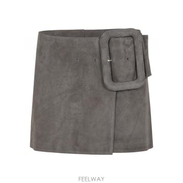 26SS AMI JUPE 미니 AVEC CEINTURE A GROSSE BOUCLE FSK464LH00590