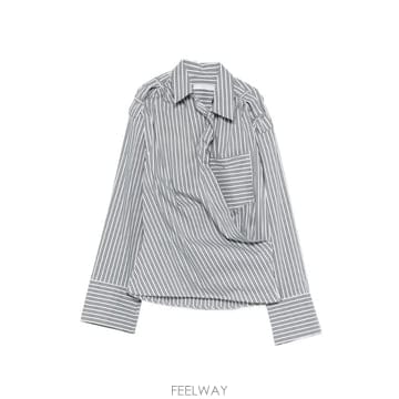 이로 레이스 셔츠 LACE Azzurro