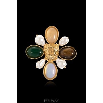 Balmain 26SS Balmain Brooch with pearls GN0XM627MBTLAAA TP57922534926SS Balmain Brooch with pearls GN0XM627MBTLAAA TP5792