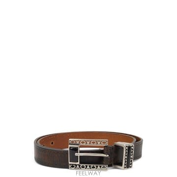26SS 골든구스 레더 벨트 with decorated buckle GMA00779A00081155312 T